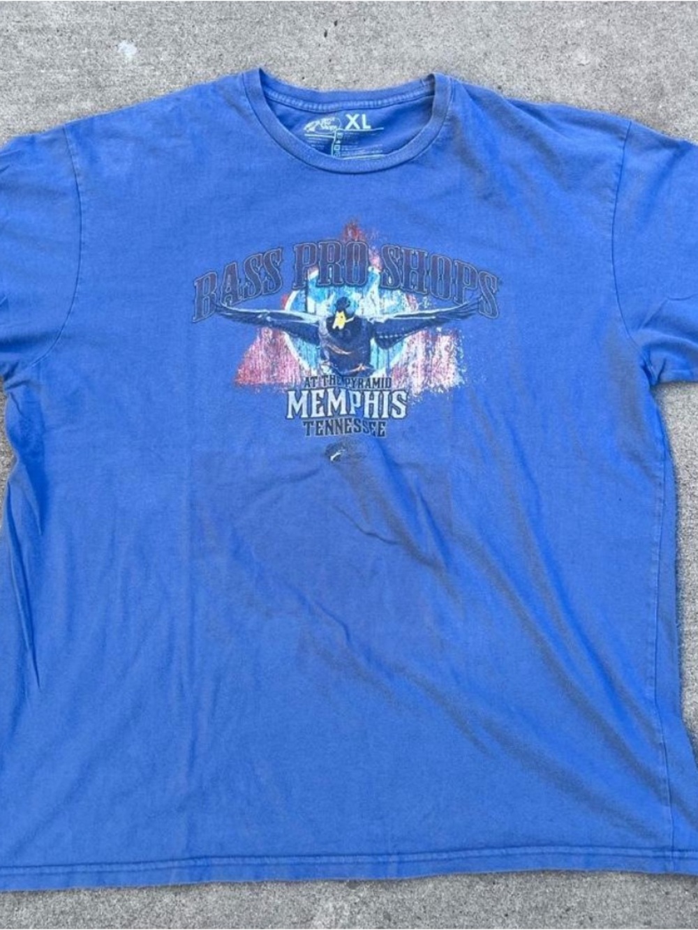 Bass Pro Shops Blue Memphis Tennessee Graphic Tee